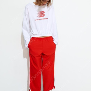 zara 자라 텍스트앤그래픽 스웨트셔츠+사이드 밴드 크롭트 팬츠 셋업 택있는 새상품
