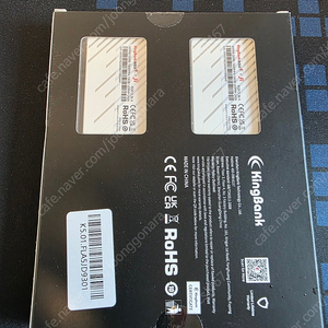 킹뱅크 DDR5 7600Mhz CL36 32GB RGB 화이트(16*2) 미개봉 팝니다.