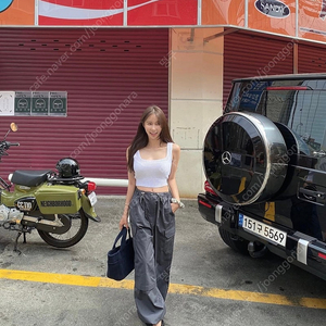 러브미우 카고팬츠 베이지