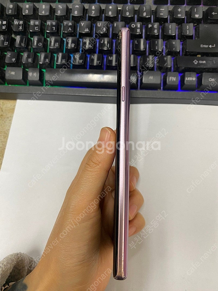 198375 SK 갤럭시노트9 퍼플 128GB 무잔상+...--7