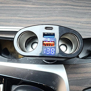 차량용 시거잭 충전기 USB+C타입 시거잭 2개