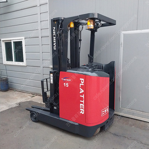 니찌유 중고 전동지게차 1.5톤 3단5M 싸이드쉬프트장착 2019년식 [신차수준]