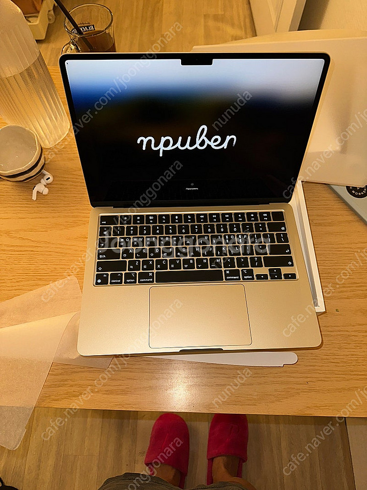 맥북에어M3 24GB 512GB (풀박스/키패드, 커버...--1