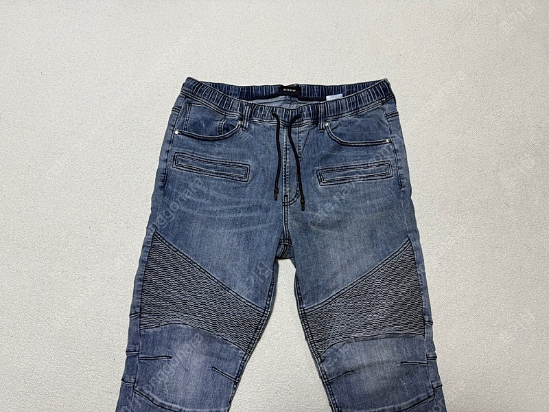 버커루 발망 스타일 스판 청바지 남성용 36인치 이미지