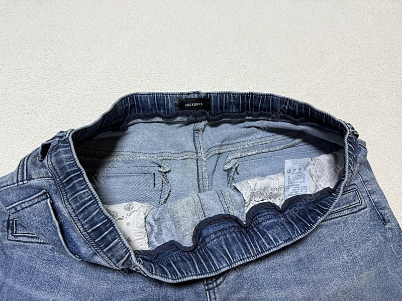 버커루 발망 스타일 스판 청바지 남성용 36인치 이미지