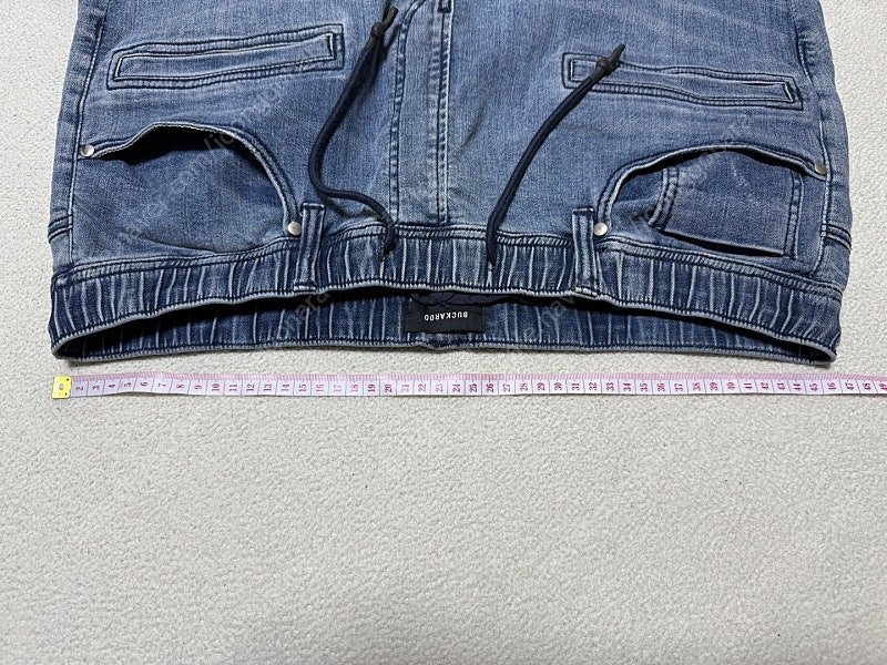 버커루 발망 스타일 스판 청바지 남성용 36인치 이미지