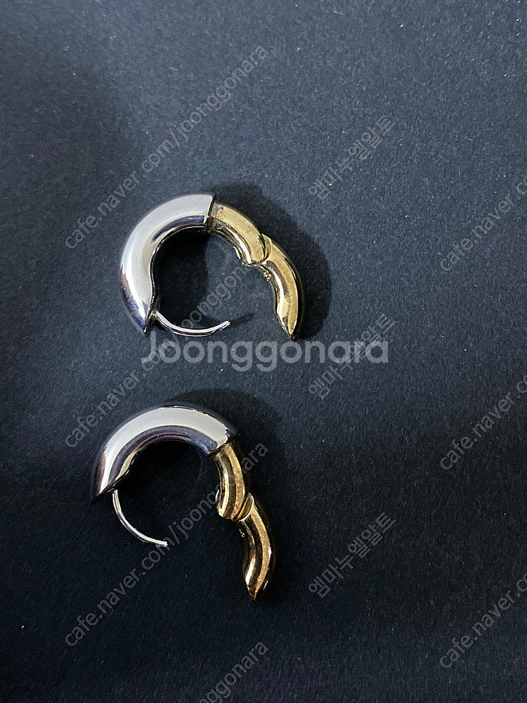 에스실 Half plain hoops 귀걸이 925실버--7