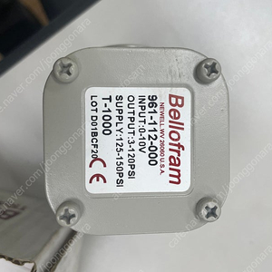 미국 Bellofram T-1000 전기 비례제어밸브 961-112-000 0-10V