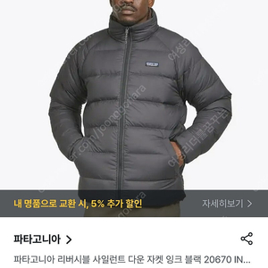 파타고니아 리버시블 사일런트 다운 M