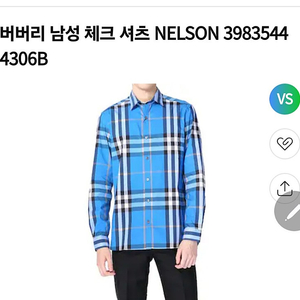 정품 버버리 남자 체크남방