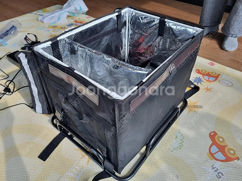 전기자전거 받침대 및 배달가방풀셋--1