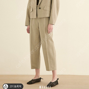 더캐시미어 린넨 블렌드 플랩 포켓 싱글자켓 한섬