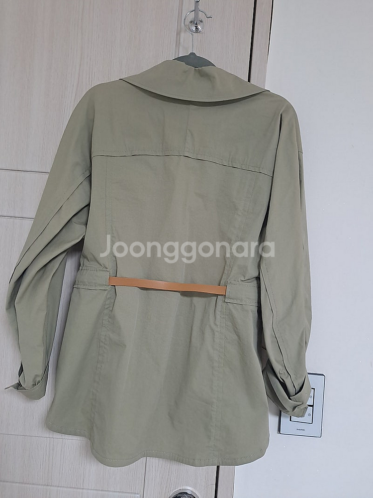 지컷 카키 야상 사파리 셔츠자켓-한번 시착--2