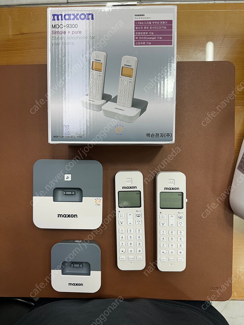 맥슨 무무선 전화기 (1회 사용) 거의새것
