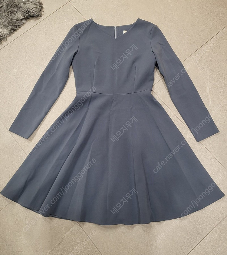 EUNE 으네드레스 하트넥기모원피스 무드블루 이미지