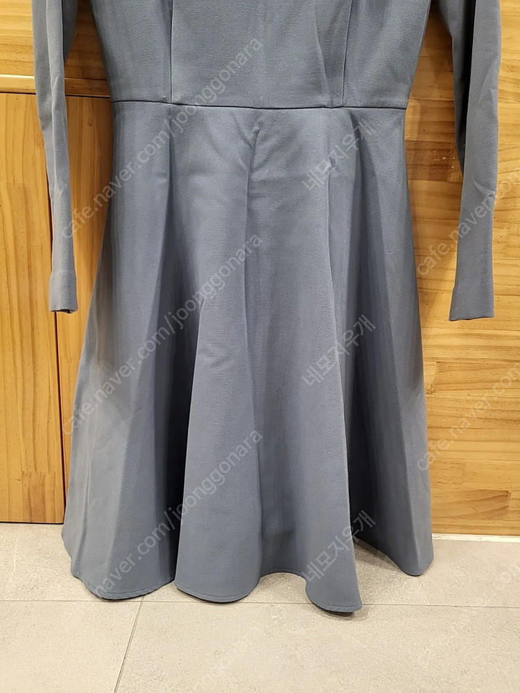 EUNE 으네드레스 하트넥기모원피스 무드블루 이미지