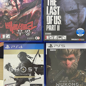 ps5 오공(코드미사용) / ps4 고오쓰디렉터스컷, 라오어2, 베르세르크무쌍 팝니다