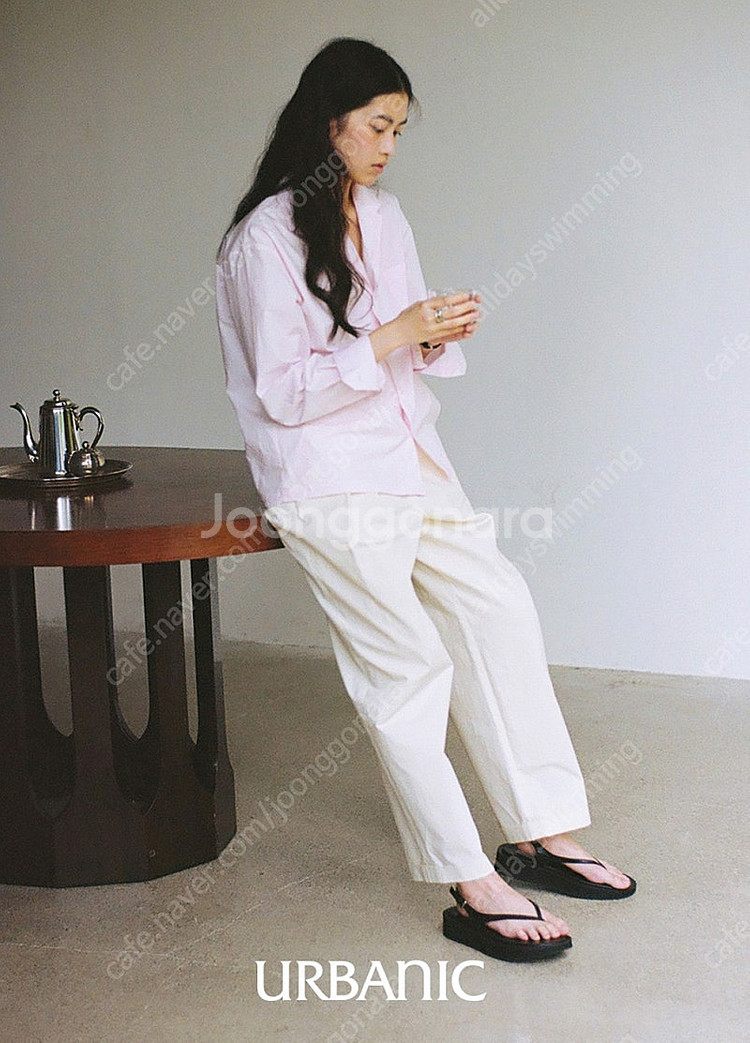 얼바닉 수플레 셔츠 핑크 urbanic suffle s...--1