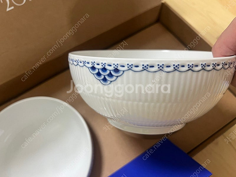 새제품 로얄코펜하겐 프린세스 면기 18cm 2개 (3세...--2