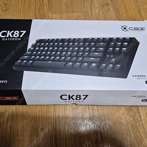 Cox ck87 게이트론 저소음 황축 블랙 키보드