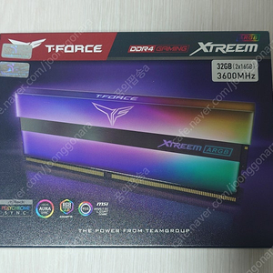 TeamGroup T-Force DDR4 3600 CL14 XTREEM ARGB 32GB(16x2) 서린 판매합니다.