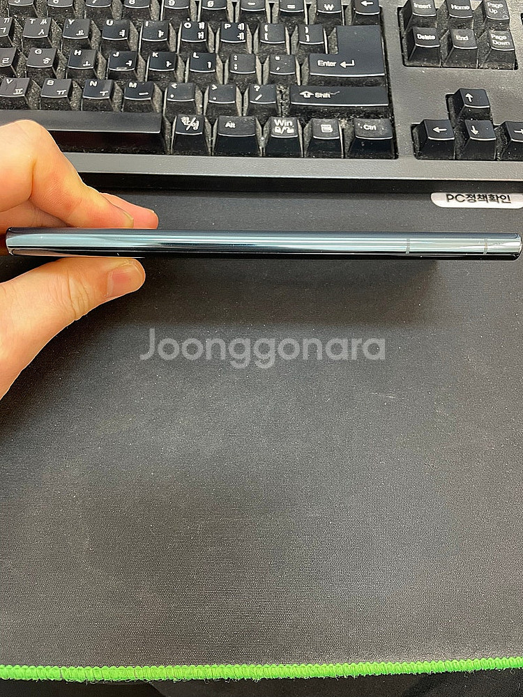 갤럭시S22울트라 256GB 그린 무잔상 상태좋은 중고...--6