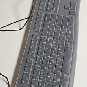 로지텍 K120 멤브레인 키보드+키스킨