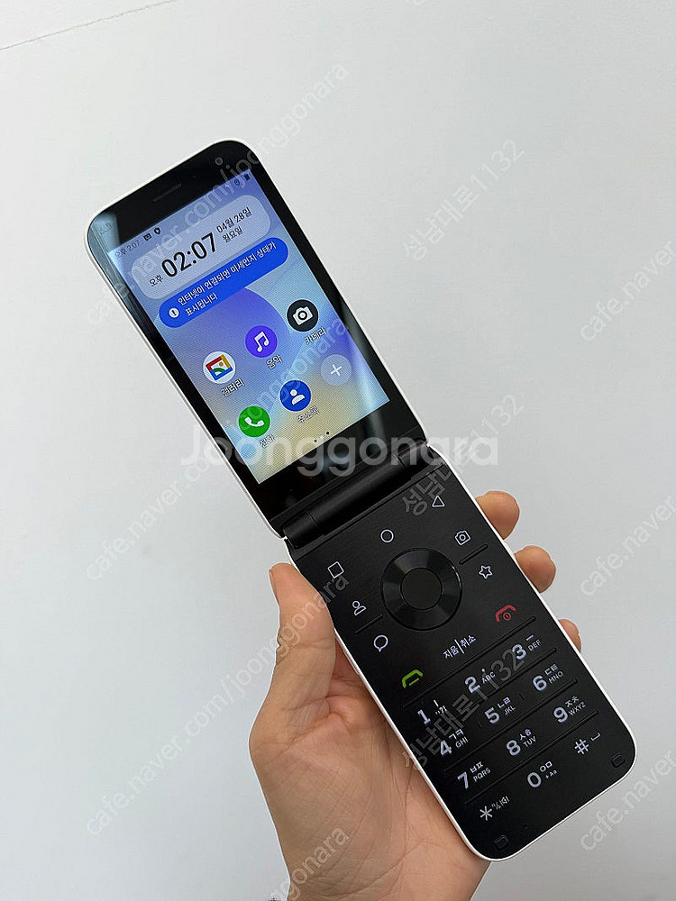 M120 (MIVE)마이브 스타일폴더폰 화이트 32기가...--0