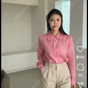 한스스타일 린넨셔츠(S사이즈)
