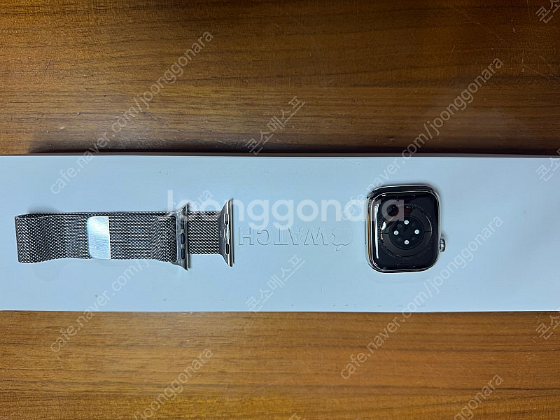 애플워치7 스테인레스 41mm 실버 밀레니즈루프(부산)--2