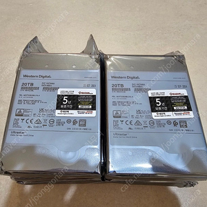 WD HC560 20TB HDD 벌크 새상품 판매 4개