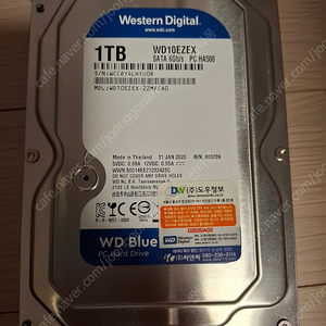 WD Blue 1TB HDD (WD10EZEX)택포