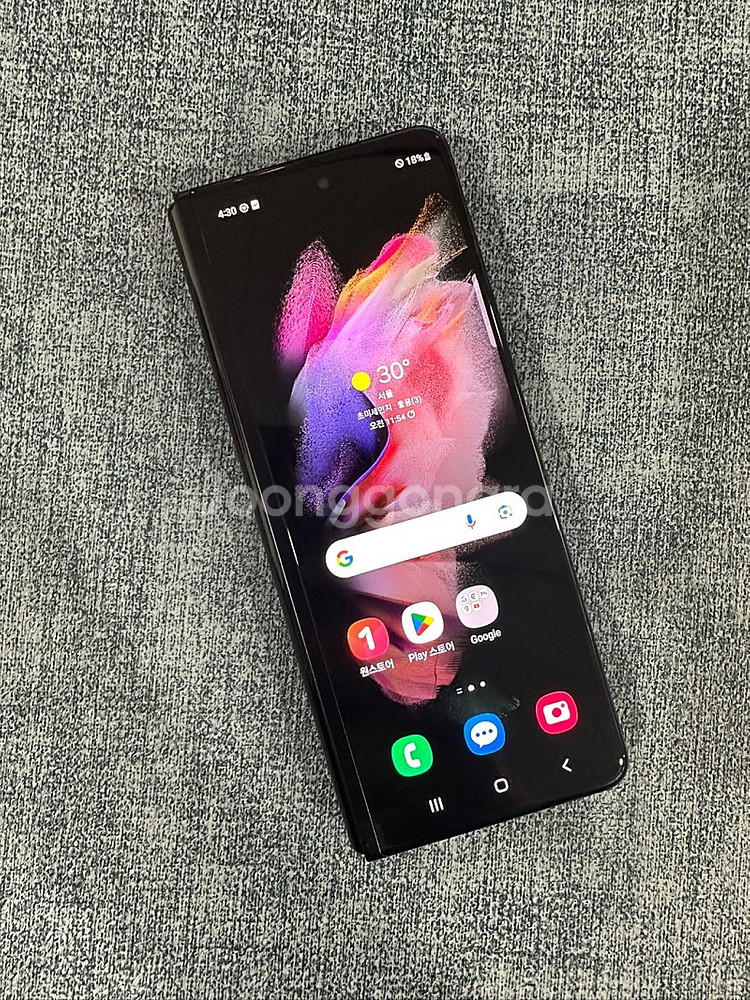 (LG U+) 갤럭시폴드3 256G 블랙 게임용 서브용...--2