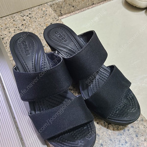 크록스 웨지 슬리퍼