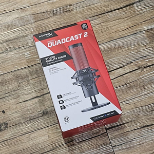 신제품 하이퍼엑스 쿼드캐스트2 Quadcast2 872V1AA 블랙색상 게이밍 방송용 유튜브 마이크