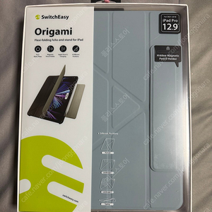 (새상품) SwitchEasy 아이패드 프로 3세대 4세대 5세대 origami 폴리오 케이스 익스쿼시트 블루