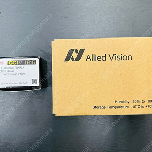 미개봉 산업용 고성능 4K 카메라(Allied Vision Manta G-1236C) + 렌즈 포함 급매합니다.