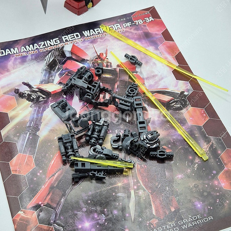 최상 MG 어메이징 레드 워리어 건담 빌드 파이터 반다이 프라모델 건프라--3
