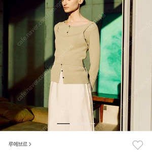 루에브르 니트가디건 뷔스티에 세트(올리브)