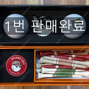말본 정품 골프공 볼마커 티세트
