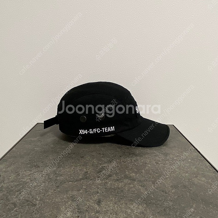 슈프림 22SS 밀리터리 워시드 블랙 캠프캡 모자--1