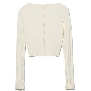 le17septembre_MILLIE RIB KNIT CARDIGAN IVORY 르917 밀리 립 니트 가디건 아이보리