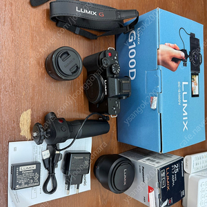 Lumix g100d 풀박스 + 25mm f1.7 asph 렌즈