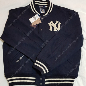 [XL] 폴로 x MLB 뉴욕 양키스 바시티 울 자켓 팝니다.