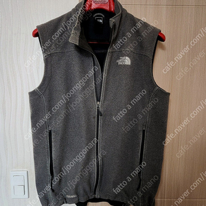 노스페이스(THE NORTH FACE) 해외판 그레이 후리스, 플리스 베스트 L