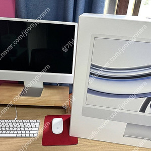 Apple 2023 아이맥 24 M3, 실버, 10코어, 1TB, M3 8코어, 16GB 팝니다.