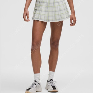 룰루레몬 테니스 스커트 [새상품] High Rise Pleated Tennis Skirt 체크 사이즈4
