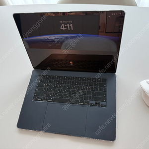 24년형 맥북에어15인치 M3 8CPU 10GPU 램24G SSD 512GB 25년3월생산 보증기간26년3월까지