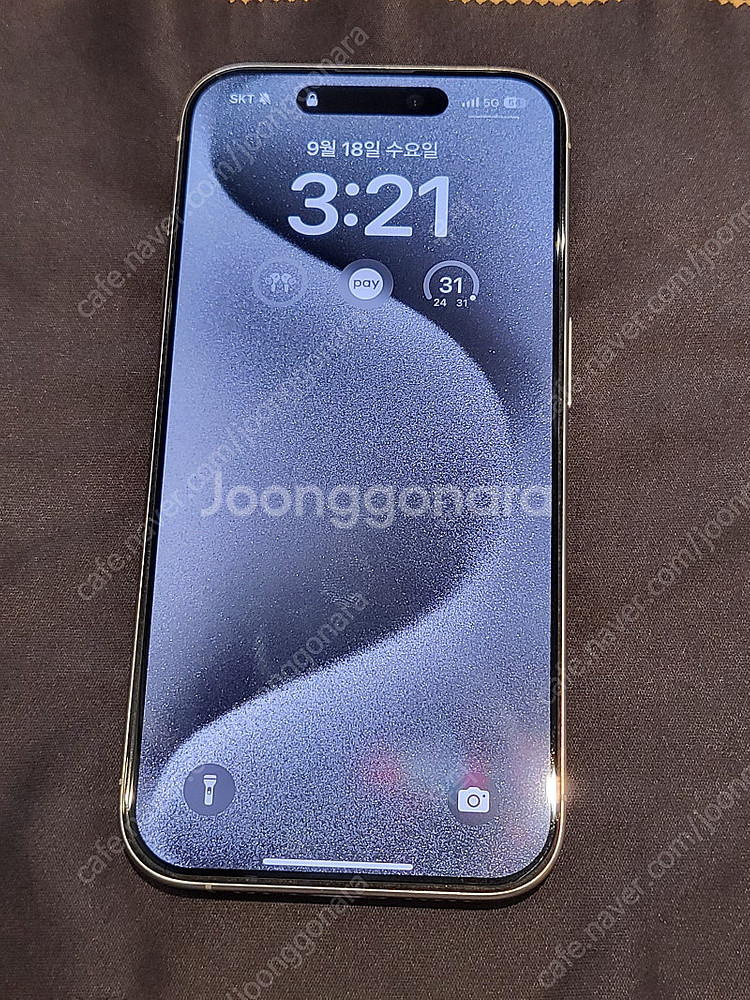 (애플케어+)아이폰 15프로 256GB 화이트티타늄 판...--0