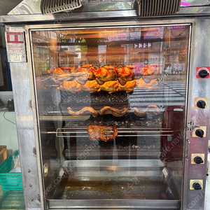 옥돌구이 바베큐 기계(전기통닭)
